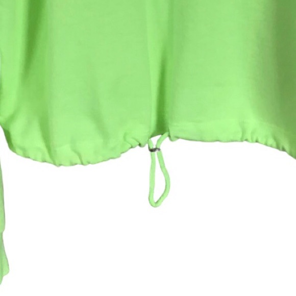Neon Green Sweatshirt sz M Big Girl - Picture 3 of 4